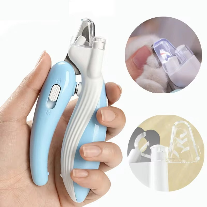 LED Electric Pet Nail Grinder Light Blue color